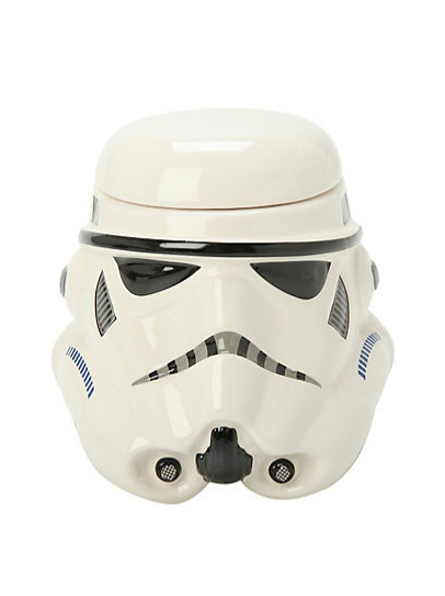 Γυαλιστερή Κούπα MEGA Stormtrooper's Helmet Star Wars σε Σχήμα Κράνους με Καπάκι 