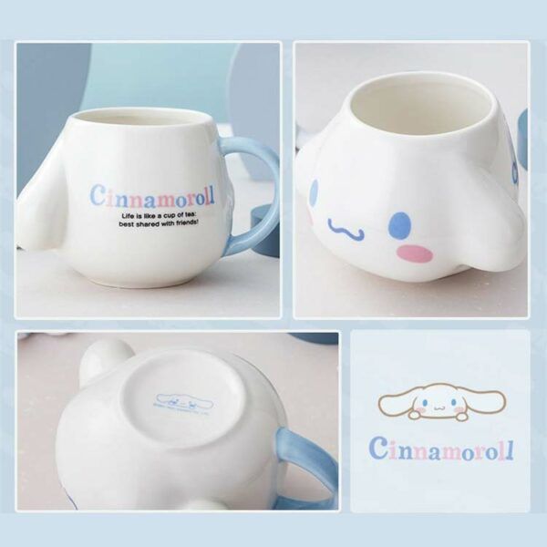 MEGA Τρισδιάστατη Κεραμική Γυαλιστερή Κούπα Cinnamoroll - 350mL