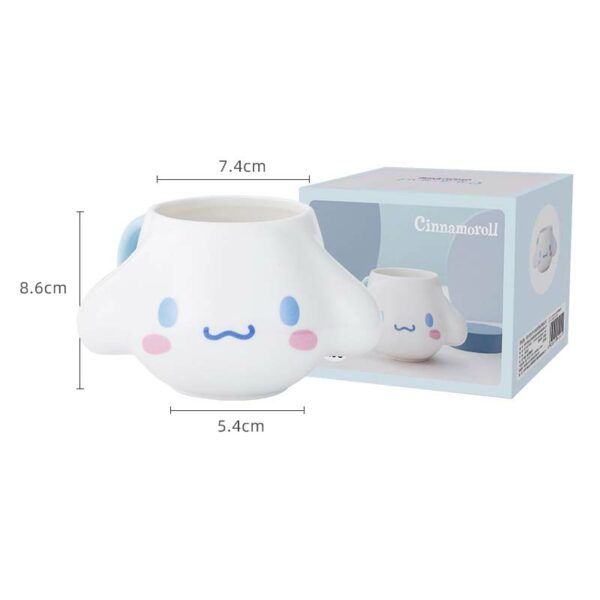 MEGA Τρισδιάστατη Κεραμική Γυαλιστερή Κούπα Cinnamoroll - 350mL