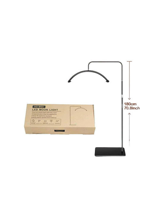 Επαγγελματική Λάμπα-Φωτιστικό Δαπέδου Half Moon Lamp με Θερμό Λευκό Φως και 3 Επίπεδα Φωτεινότητας