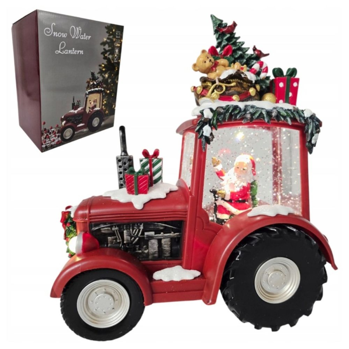 Χριστουγεννιάτικο Διακοσμητικό Φωτιζόμενο Τρακτέρ με Μουσική και Εφέ Ασημόσκονης 21x25cm Χριστουγεννιάτικο Διακοσμητικό Φωτιζόμενο Τρακτέρ με Μουσική και Εφέ Ασημόσκονης 21x25cm