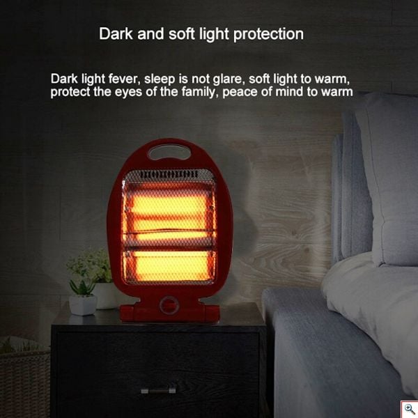 Φορητή Σόμπα Χαλαζία 800W με 2 Λυχνίες και Διακόπτη Ασφαλείας Φορητή Σόμπα Χαλαζία 800W με 2 Λυχνίες και Διακόπτη Ασφαλείας