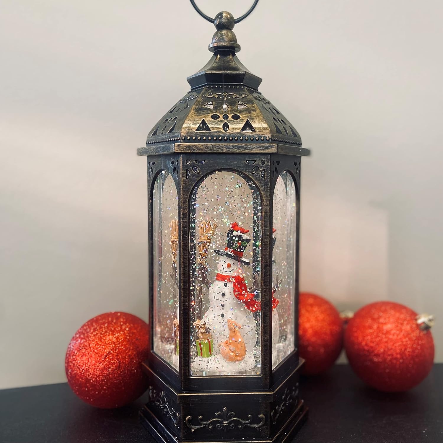 Χριστουγεννιάτικο Διακοσμητικό Φωτιζόμενο Φανάρι με Χιονάνθρωπο & Κινούμενο Χιόνι 23.2 x 10.2 x 9cm Χριστουγεννιάτικο Διακοσμητικό Φωτιζόμενο Φανάρι με Χιονάνθρωπο & Κινούμενο Χιόνι 23.2 x 10.2 x 9cm