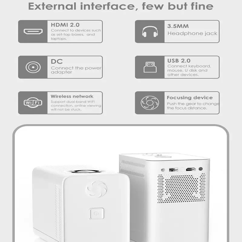 Andowl Mini Projector – LED Προβολέας 4K με Ενσωματωμένα Ηχεία και Υψηλή Ανάλυση Andowl Mini Projector – LED Προβολέας 4K με Ενσωματωμένα Ηχεία και Υψηλή Ανάλυση