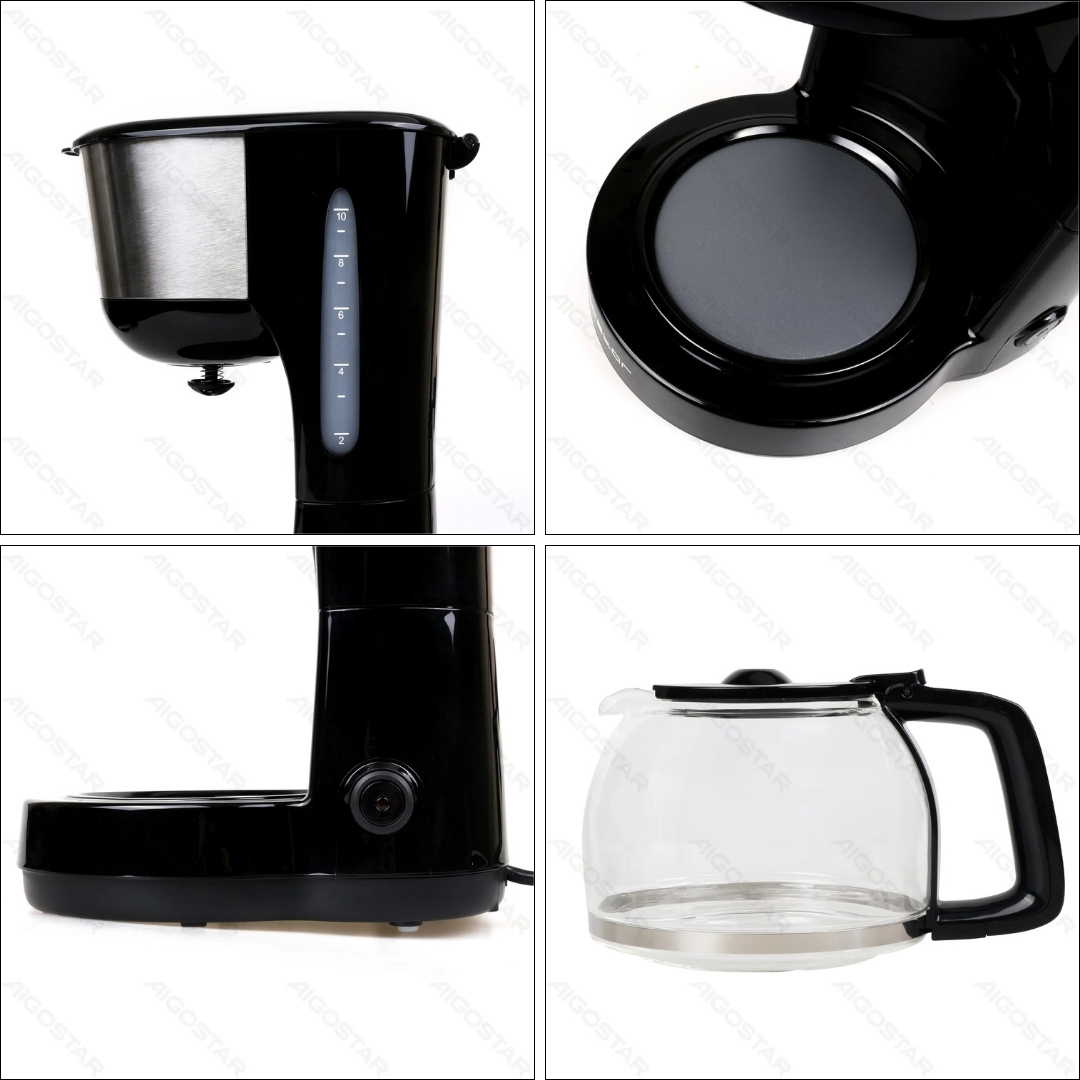 Καφετιέρα Φίλτρου 1000W 1.25L - Για 10 Φλιτζάνια - Aigostar Καφετιέρα Φίλτρου 1000W 1.25L - Για 10 Φλιτζάνια - Aigostar