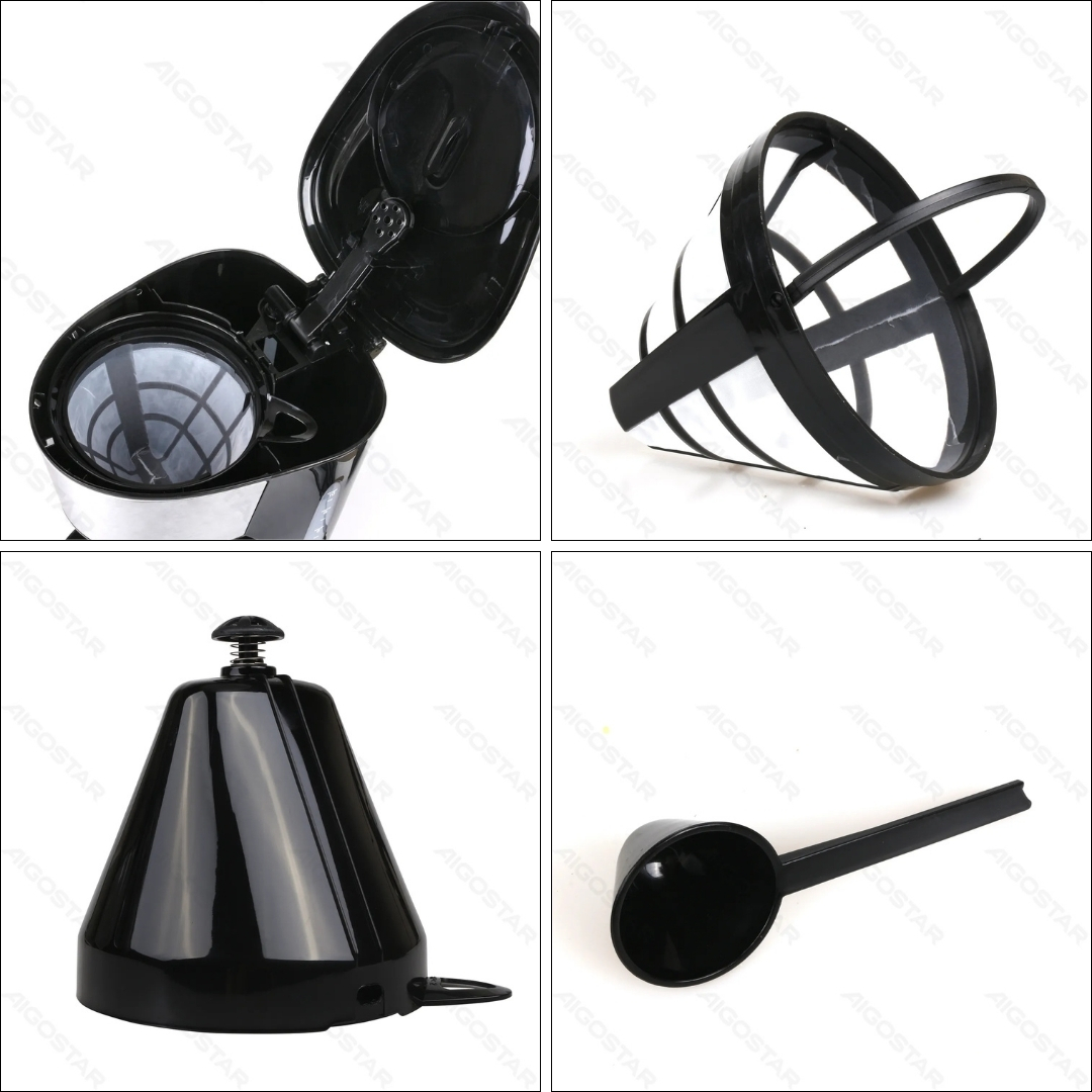 Καφετιέρα Φίλτρου 1000W 1.25L - Για 10 Φλιτζάνια - Aigostar Καφετιέρα Φίλτρου 1000W 1.25L - Για 10 Φλιτζάνια - Aigostar
