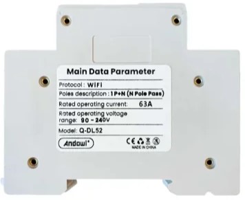 Smart Διακόπτης Ασύρματου Ελέγχου Ηλεκτρικού Κυκλώματος μέσω App - WiFi Smart Circuit Breaker Andowl Smart Διακόπτης Ασύρματου Ελέγχου Ηλεκτρικού Κυκλώματος μέσω App - WiFi Smart Circuit Breaker Andowl