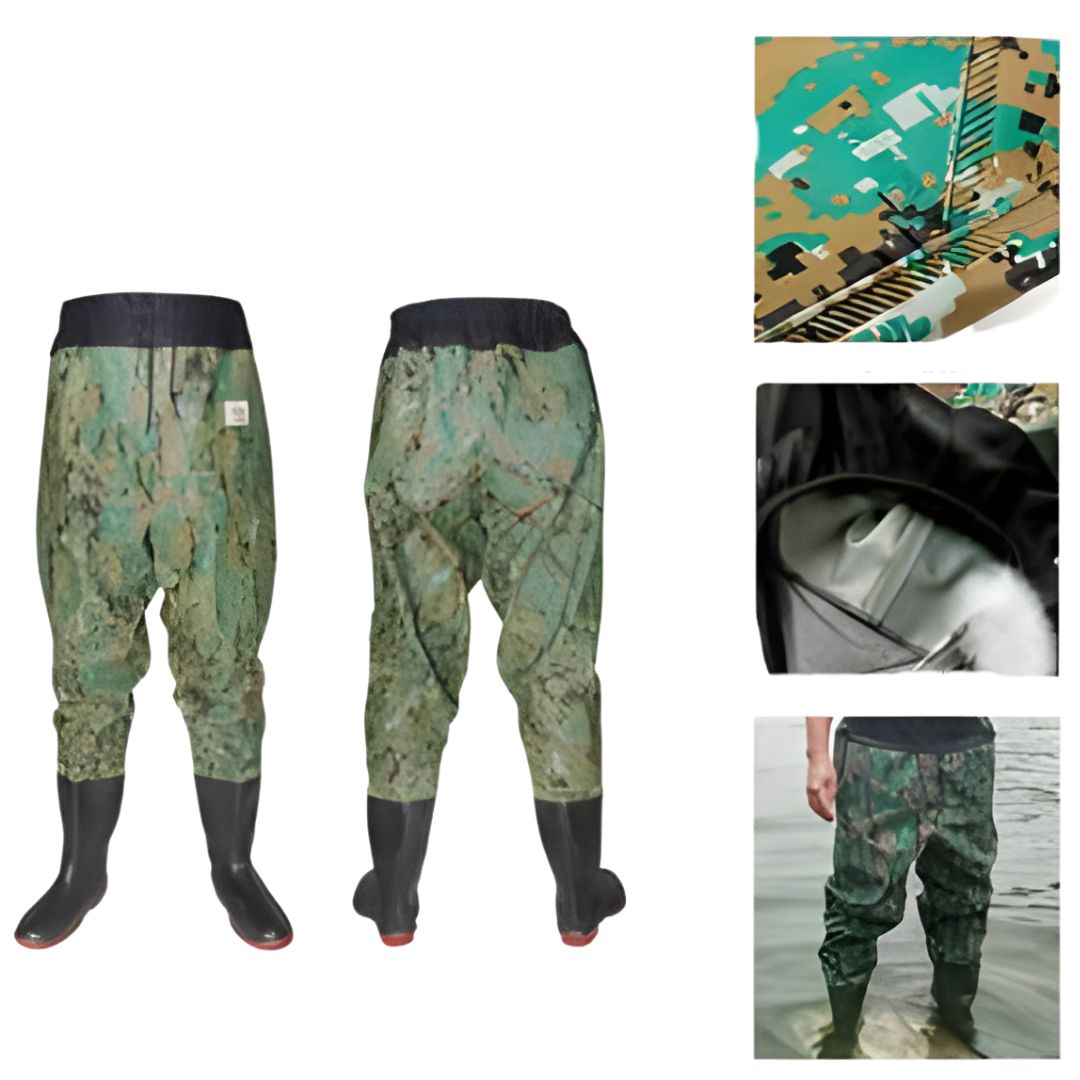 Αδιάβροχες Αντιολισθητικές Γαλότσες Ψαρέματος με Παντελόνι Παραλλαγής Αδιάβροχες Αντιολισθητικές Γαλότσες Ψαρέματος με Παντελόνι Παραλλαγής