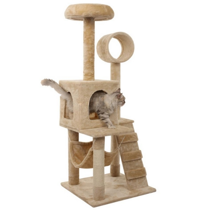 Γατόδεντρο με Ονυχοδρόμιο Πολλαπλών Επιπέδων 133 cm - Aigostar Γατόδεντρο με Ονυχοδρόμιο Πολλαπλών Επιπέδων 133 cm - Aigostar