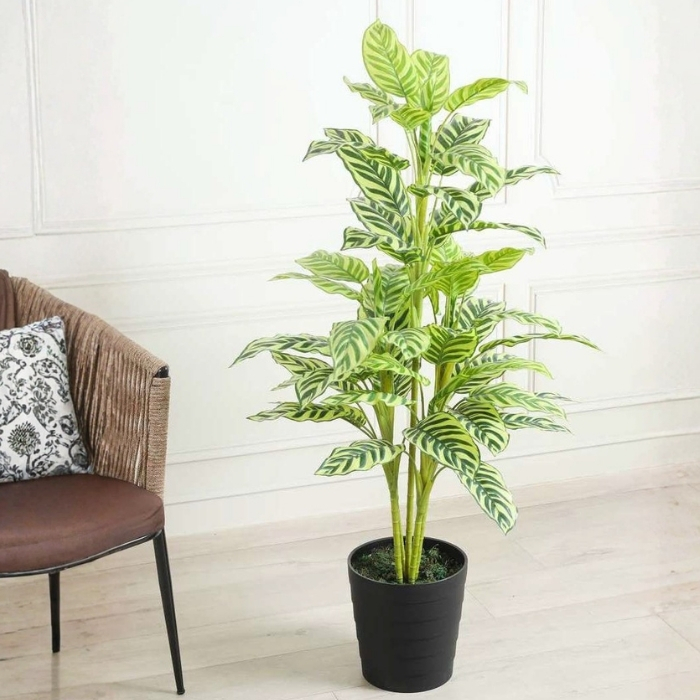 Τεχνητό Διακοσμητικό Φυτό Yellow Velvet 90cm σε Γλαστράκι Τεχνητό Διακοσμητικό Φυτό Yellow Velvet 90cm σε Γλαστράκι