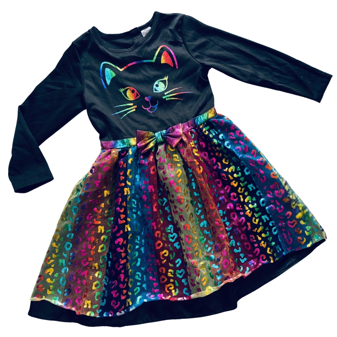 Παιδική Αποκριάτικη Στολή Φόρεμα Γατούλα με Στέκα Αυτάκια - Carnavalista