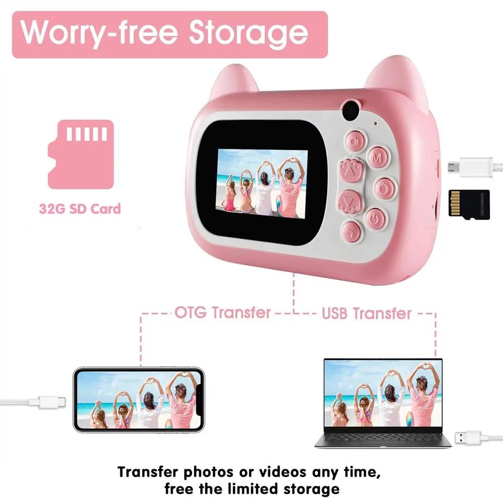 Instant Παιδική Φωτογραφική Μηχανή A7 με Θερμική Εκτύπωση Χωρίς Μελάνι σε 2 Χρώματα Instant Παιδική Φωτογραφική Μηχανή A7 με Θερμική Εκτύπωση Χωρίς Μελάνι σε 2 Χρώματα