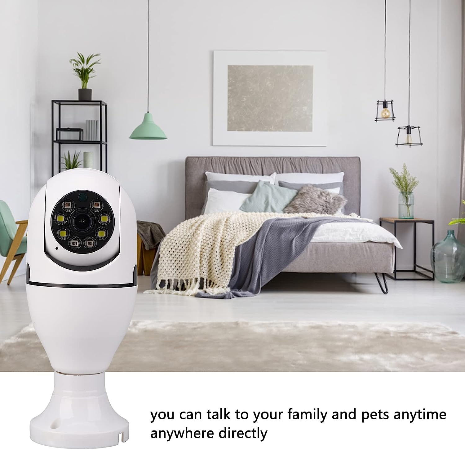 IP Κάμερα Παρακολούθησης - Ασφαλείας 1080p E27 με WiFi Εσωτερικού Χώρου με Νυχτερινή Λήψη 360 Μοίρες - Αμφίδρομη Επικοινωνία & Micro SD Θύρα. IP Κάμερα Παρακολούθησης - Ασφαλείας 1080p E27 με WiFi Εσωτερικού Χώρου με Νυχτερινή Λήψη 360 Μοίρες - Αμφίδρομη Επικοινωνία & Micro SD Θύρα.