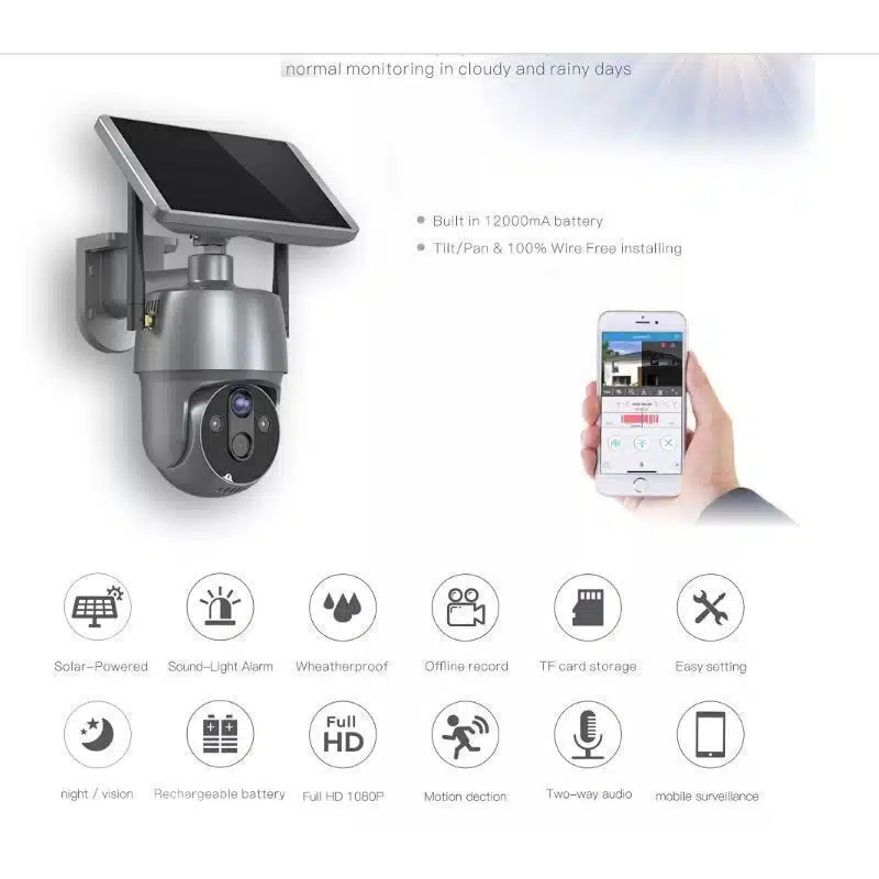 IP Κάμερα Παρακολούθησης Wi-Fi 1080p Full HD Αδιάβροχη Μπαταρίας με Αμφίδρομη Επικοινωνία, Νυχτερινή Λήψη και Εφαρμογή σε Ασημί Χρώμα Andowl IP Κάμερα Παρακολούθησης Wi-Fi 1080p Full HD Αδιάβροχη Μπαταρίας με Αμφίδρομη Επικοινωνία, Νυχτερινή Λήψη και Εφαρμογή σε Ασημί Χρώμα Andowl