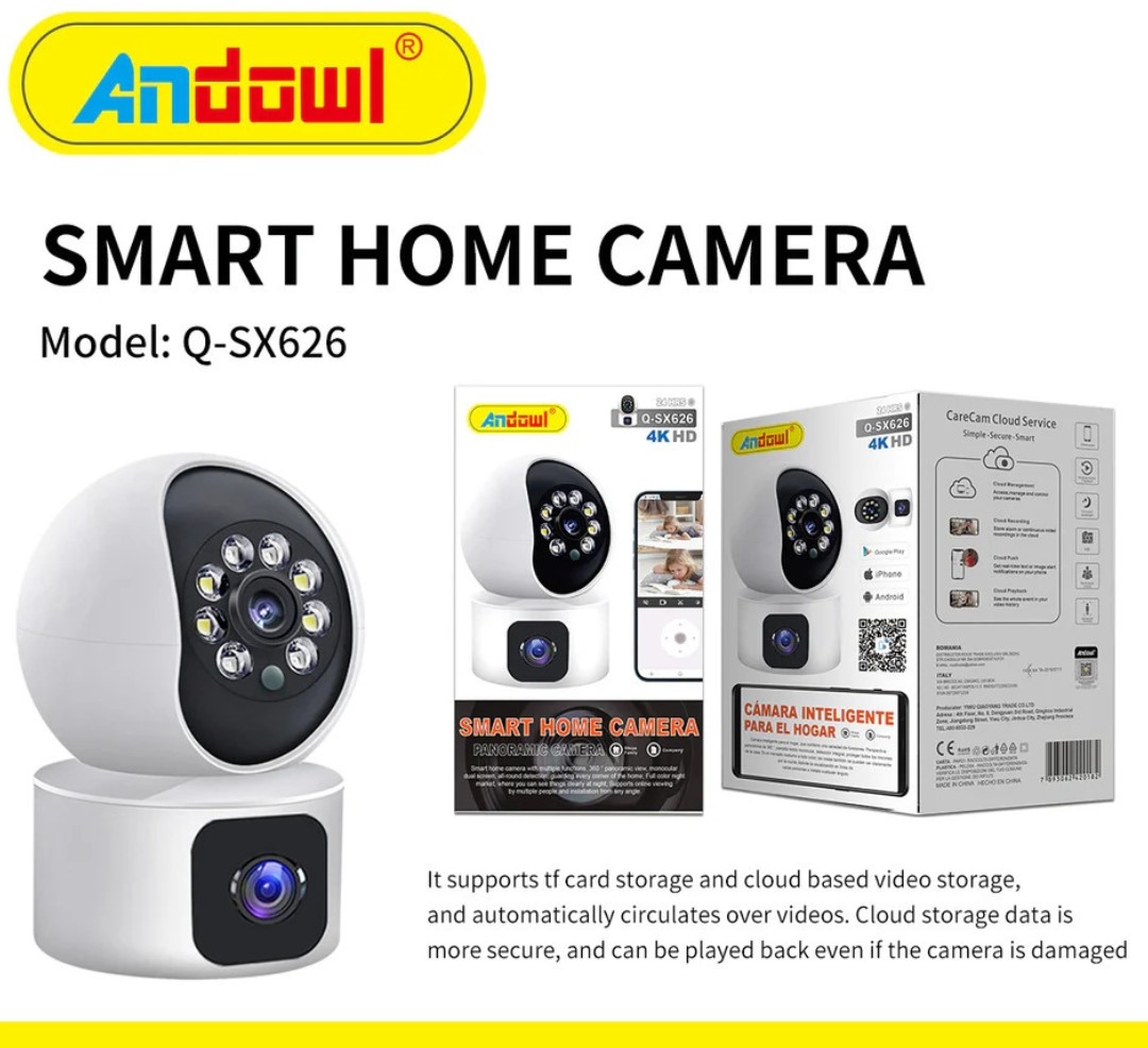 IP Κάμερα Wi-Fi Full HD+ 3MP με Ανίχνευση Κίνησης & Νυχτερινή Όραση - Andowl IP Κάμερα Wi-Fi Full HD+ 3MP με Ανίχνευση Κίνησης & Νυχτερινή Όραση - Andowl