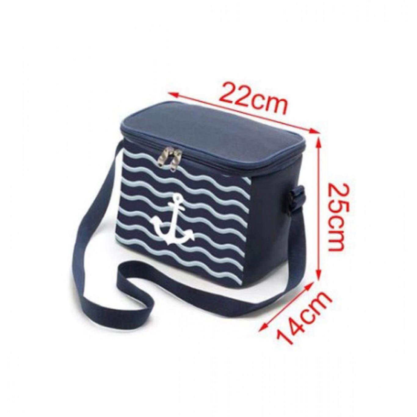 Ισοθερμική Τσάντα 8lt με Ιμάντα Ώμου 22 x 25 x 14cm - Μπλε Χρώμα Ισοθερμική Τσάντα 8lt με Ιμάντα Ώμου 22 x 25 x 14cm - Μπλε Χρώμα