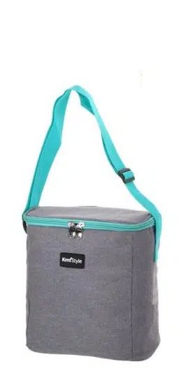 Ισοθερμική Τσάντα Ώμου 15x23x25cm - Γκρι/Πράσινο Ισοθερμική Τσάντα Ώμου 15x23x25cm - Γκρι/Πράσινο