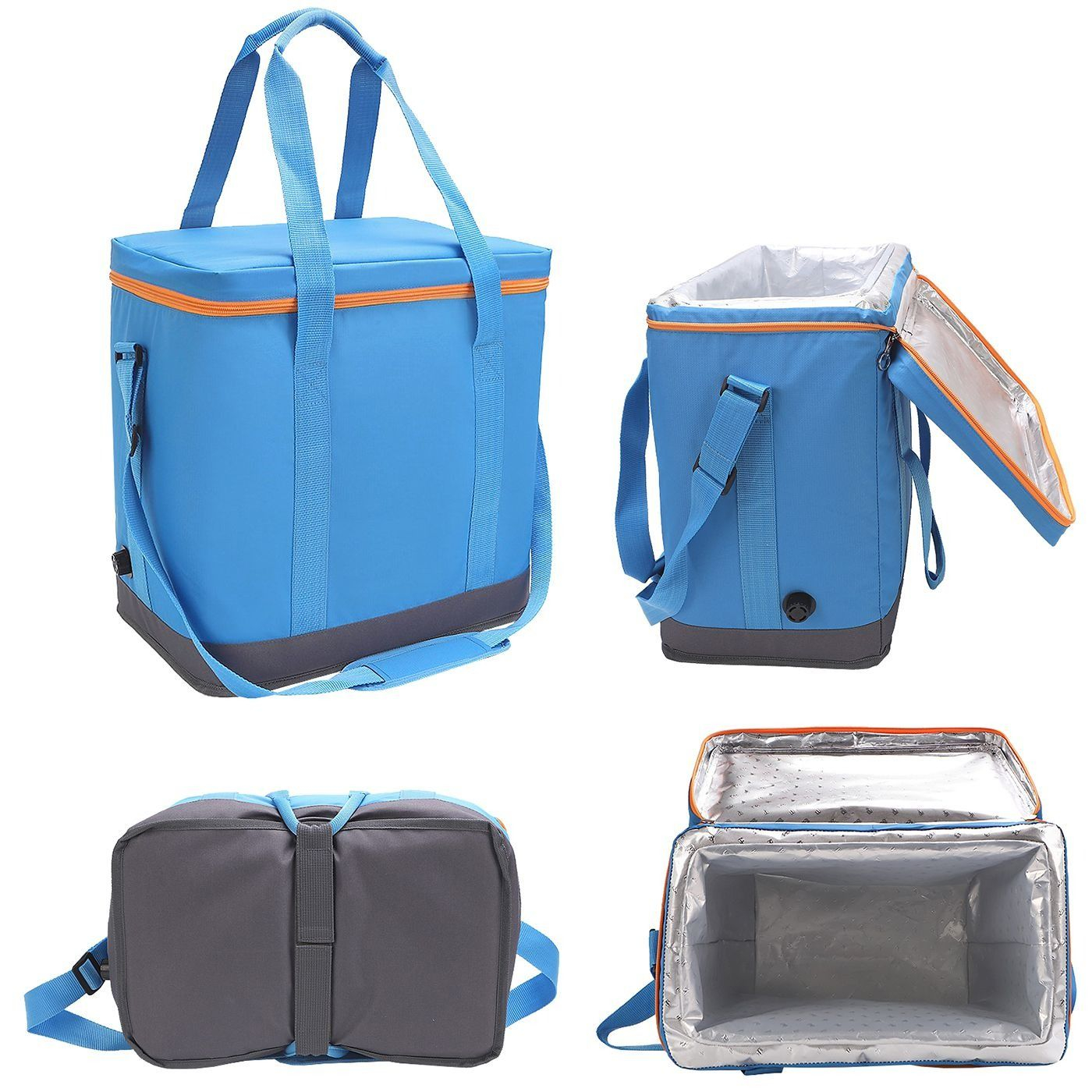 Ισοθερμική Τσάντα - Ψυγειάκι 30L με Φερμουάρ, Χερούλια και Αυτόματο Φούσκωμα - SUMMERtiempo Ισοθερμική Τσάντα - Ψυγειάκι 30L με Φερμουάρ, Χερούλια και Αυτόματο Φούσκωμα - SUMMERtiempo