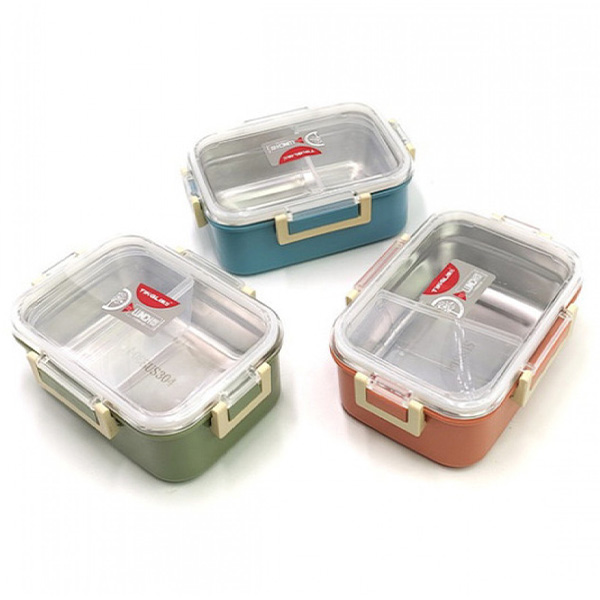 Ισοθερμικό Inox Δοχείο Φαγητού 2 Θέσεων από Ανοξείδωτο Χάλυβα 17.8x12.4x7.5εκ Ισοθερμικό Inox Δοχείο Φαγητού 2 Θέσεων από Ανοξείδωτο Χάλυβα 17.8x12.4x7.5εκ