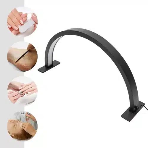 Ισχυρό Φωτιστικό LED Manicure Half Moon 29W 1800LM με Ρύθμιση Έντασης 58cm σε Μαύρο Χρώμα Ισχυρό Φωτιστικό LED Manicure Half Moon 29W 1800LM με Ρύθμιση Έντασης 58cm σε Μαύρο Χρώμα