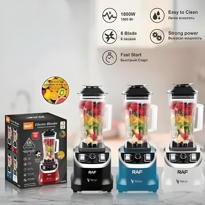 Ισχυρό Ηλεκτρικό Μπλέντερ 1800W RAF 2LT Για Smoothies Ισχυρό Ηλεκτρικό Μπλέντερ 1800W RAF 2LT Για Smoothies