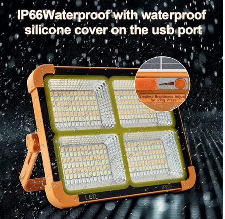 Ισχυρός Αδιάβροχος Προβολέας με Ηλιακό Πάνελ και Ρυθμίσεις Φωτισμού 336LED 300W & Powerbank 1200mAh IP66 Foyu Ισχυρός Αδιάβροχος Προβολέας με Ηλιακό Πάνελ και Ρυθμίσεις Φωτισμού 336LED 300W & Powerbank 1200mAh IP66 Foyu
