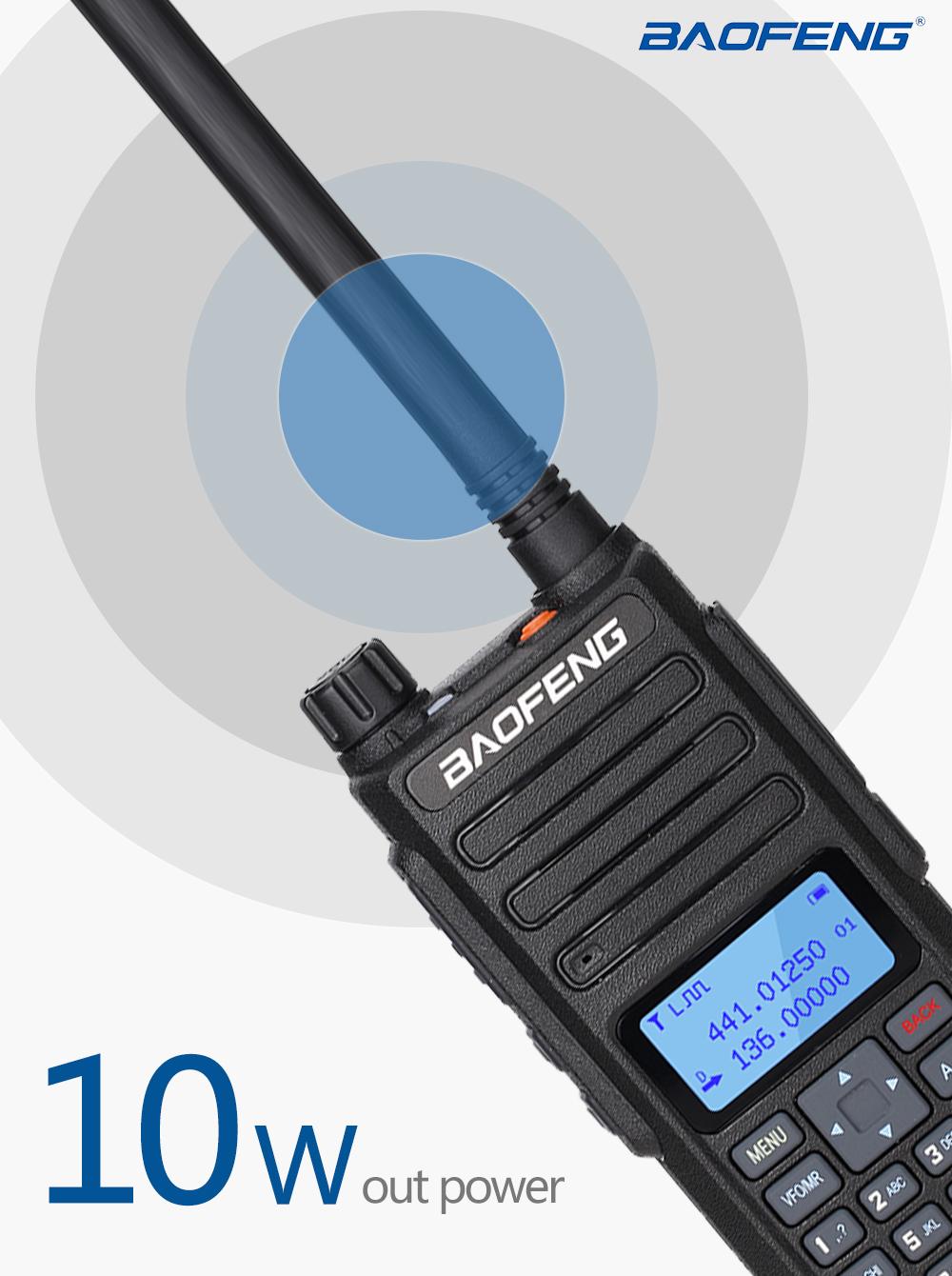 Ισχυρός Ασύρματος Πομποδέκτης 10W έως 10km UHF/VHF Dual Band 128 Κανάλια με Οθόνη, Φακό - Two Way Radio Tranceiver Ισχυρός Ασύρματος Πομποδέκτης 10W έως 10km UHF/VHF Dual Band 128 Κανάλια με Οθόνη, Φακό - Two Way Radio Tranceiver