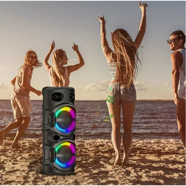 Ηχείο 120 Watt με Σύστημα Καραόκε, Ασύρματο Μικρόφωνο, FM, AUX, Bluetooth, Φωτισμό LED και Τηλεχειριστήριο - ARRANGO Ηχείο 120 Watt με Σύστημα Καραόκε, Ασύρματο Μικρόφωνο, FM, AUX, Bluetooth, Φωτισμό LED και Τηλεχειριστήριο - ARRANGO