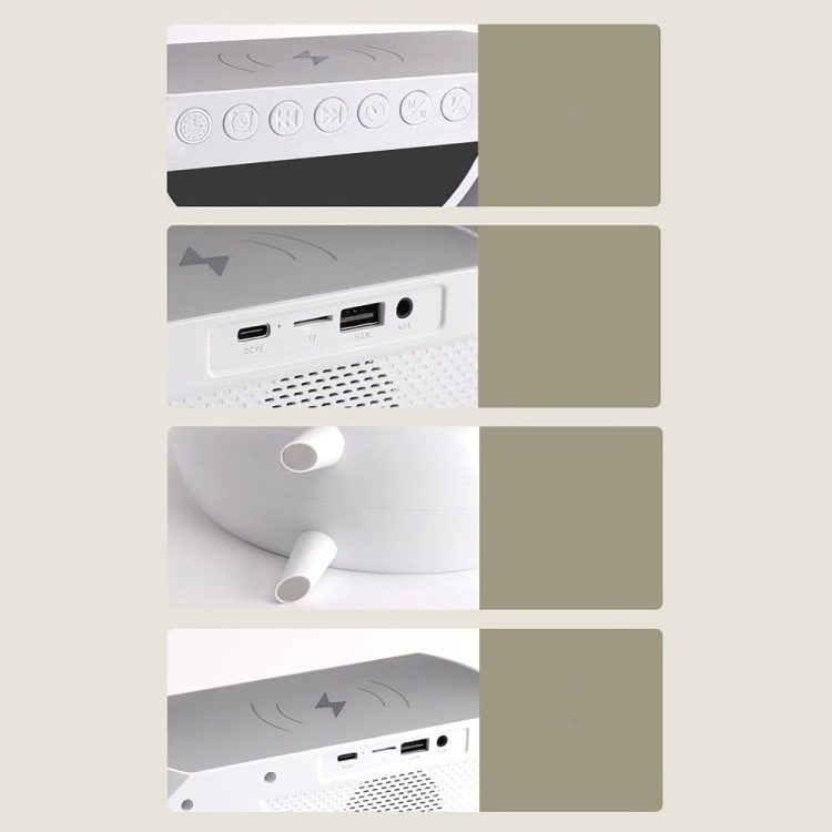 Ηχείο RGB με Ασύρματη Φόρτιση, Ρολόι, Ραδιόφωνο & Οθόνη LED - Bluetooth LED USB Ηχείο RGB με Ασύρματη Φόρτιση, Ρολόι, Ραδιόφωνο & Οθόνη LED - Bluetooth LED USB