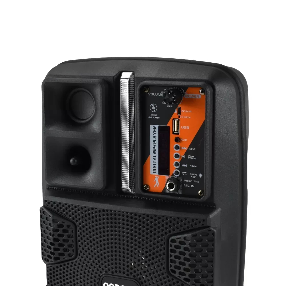 Ηχείο – Subwoofer 8″ FM με Μικρόφωνο, Τηλεχειρισμό και Διακοσμητικό Φωτισμό LED RGB Andowl Μαύρο Ηχείο – Subwoofer 8″ FM με Μικρόφωνο, Τηλεχειρισμό και Διακοσμητικό Φωτισμό LED RGB Andowl Μαύρο