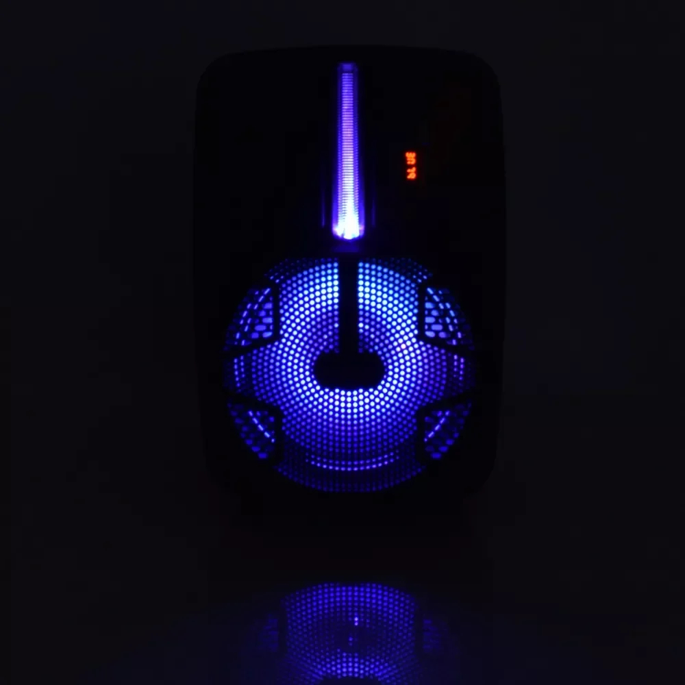 Ηχείο – Subwoofer 8″ FM με Μικρόφωνο, Τηλεχειρισμό και Διακοσμητικό Φωτισμό LED RGB Andowl Μαύρο Ηχείο – Subwoofer 8″ FM με Μικρόφωνο, Τηλεχειρισμό και Διακοσμητικό Φωτισμό LED RGB Andowl Μαύρο