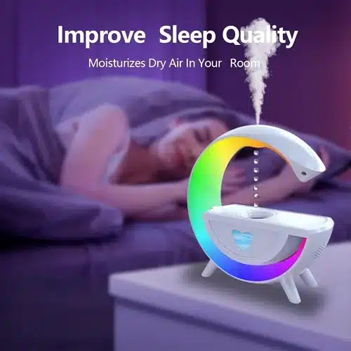 Ηχείο - Υγραντήρας με Bluetooth και Φωτισμό RGB για Αρωματοθεραπεία σε Λευκό Home Theory Ηχείο - Υγραντήρας με Bluetooth και Φωτισμό RGB για Αρωματοθεραπεία σε Λευκό Home Theory