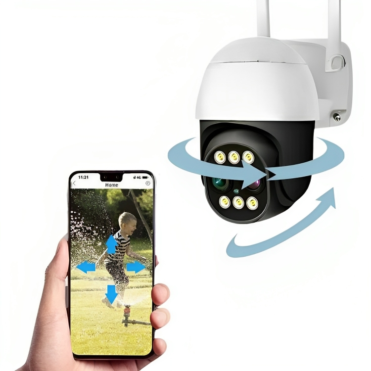 Jortan Αδιάβροχη Wi-Fi Κάμερα Παρακολούθησης HD 1080P - Περιστρεφόμενη 355° με Ζουμ X8 & Έγχρωμη Νυχτερινή Λήψη Jortan Αδιάβροχη Wi-Fi Κάμερα Παρακολούθησης HD 1080P - Περιστρεφόμενη 355° με Ζουμ X8 & Έγχρωμη Νυχτερινή Λήψη