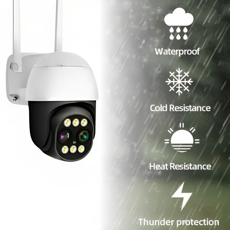 Jortan Αδιάβροχη Wi-Fi Κάμερα Παρακολούθησης HD 1080P - Περιστρεφόμενη 355° με Ζουμ X8 & Έγχρωμη Νυχτερινή Λήψη Jortan Αδιάβροχη Wi-Fi Κάμερα Παρακολούθησης HD 1080P - Περιστρεφόμενη 355° με Ζουμ X8 & Έγχρωμη Νυχτερινή Λήψη