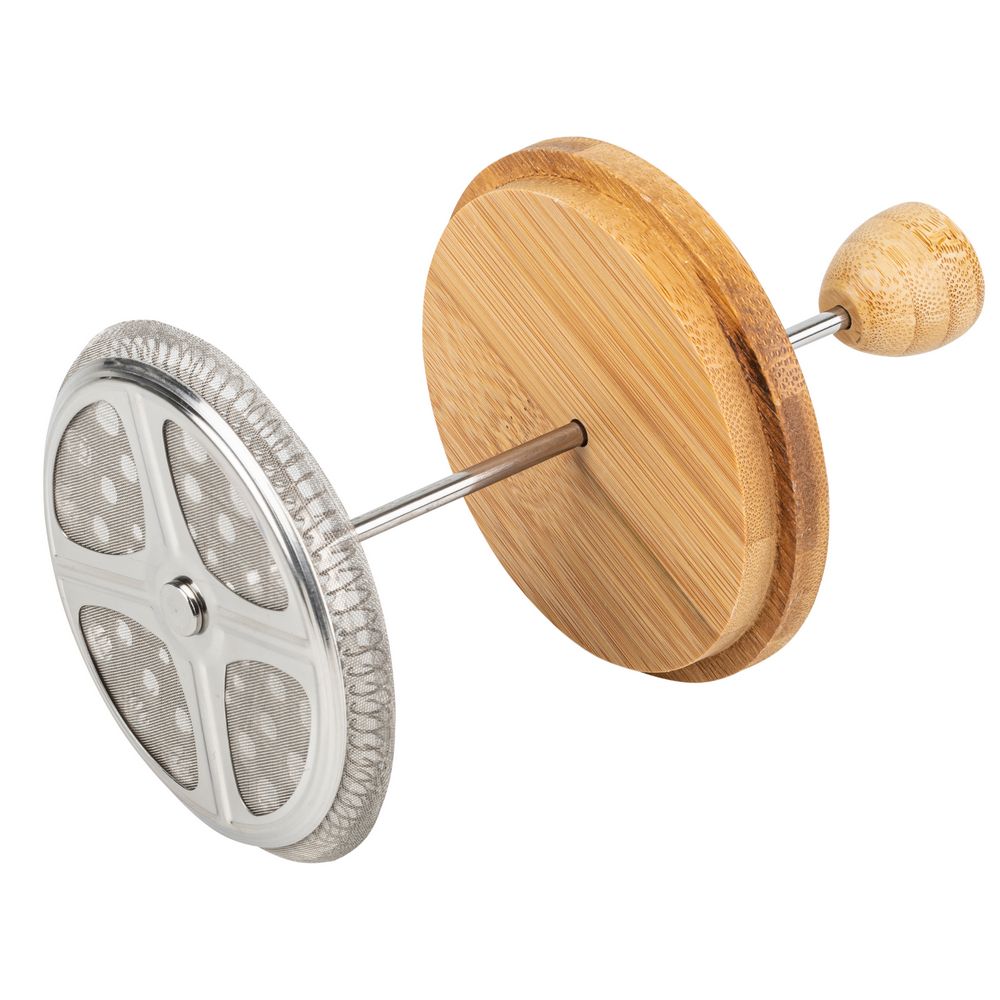 Καφετιέρα Γαλλικού με Έμβολο και Ξύλινο Καπάκι 600 mL Καφετιέρα Γαλλικού με Έμβολο και Ξύλινο Καπάκι 600 mL