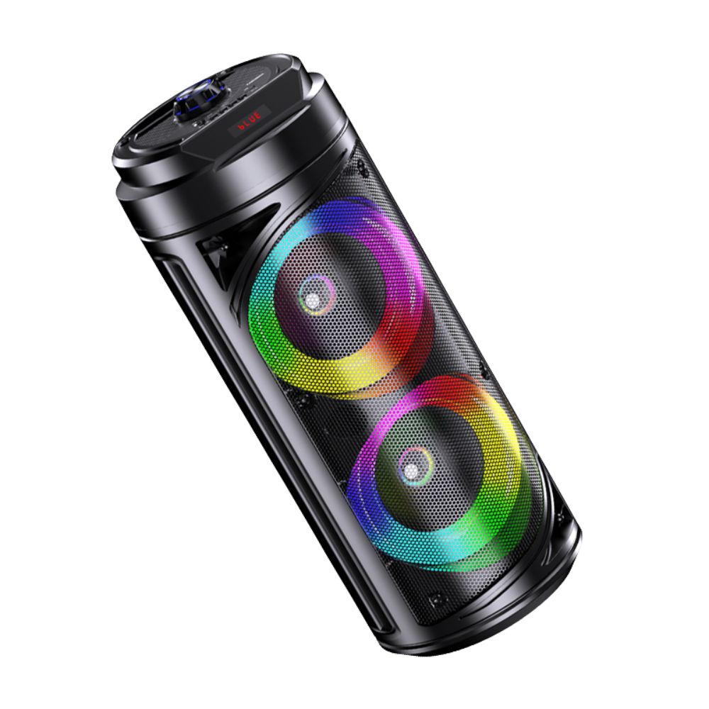 KAKUSIGA Bluetooth Party Speaker με 2×6.5” Ηχεία, RGB Lights και Karaoke Μικρόφωνο KAKUSIGA Bluetooth Party Speaker με 2×6.5” Ηχεία, RGB Lights και Karaoke Μικρόφωνο