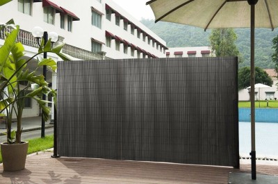 Καλαμωτή Περίφραξη PVC 150 x 500cm Γκρι 10mm για Κήπο και Μπαλκόνι Καλαμωτή Περίφραξη PVC 150 x 500cm Γκρι 10mm για Κήπο και Μπαλκόνι