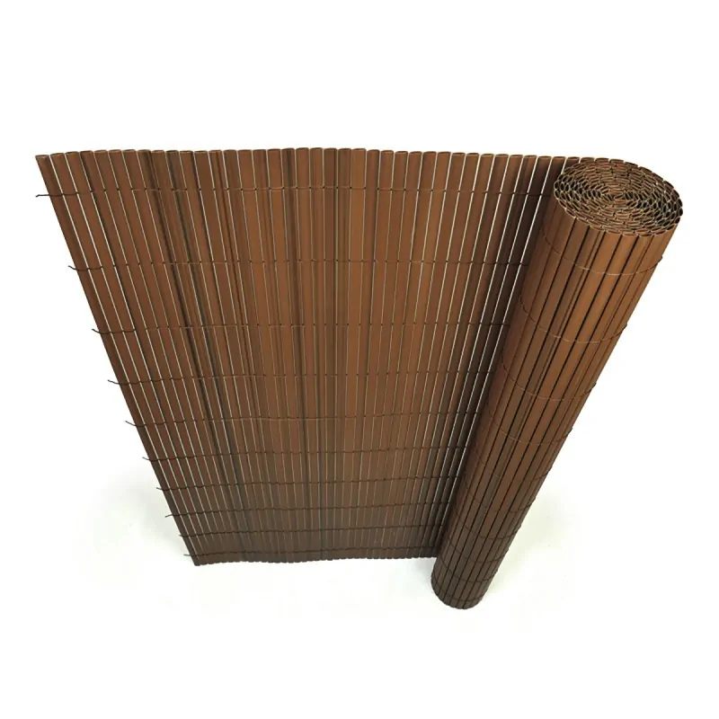 Καλαμωτή Περίφραξη PVC 150 x 500cm Καφέ 10mm για Κήπο και Μπαλκόνι Καλαμωτή Περίφραξη PVC 150 x 500cm Καφέ 10mm για Κήπο και Μπαλκόνι