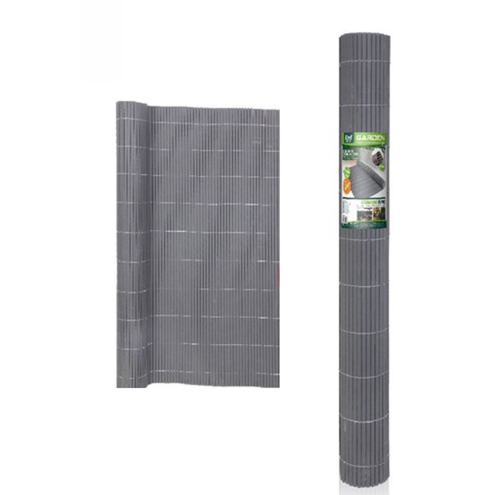 Καλαμωτή Περίφραξη PVC 150x300cm Γκρι 10mm για Κήπο και Μπαλκόνι Καλαμωτή Περίφραξη PVC 150x300cm Γκρι 10mm για Κήπο και Μπαλκόνι