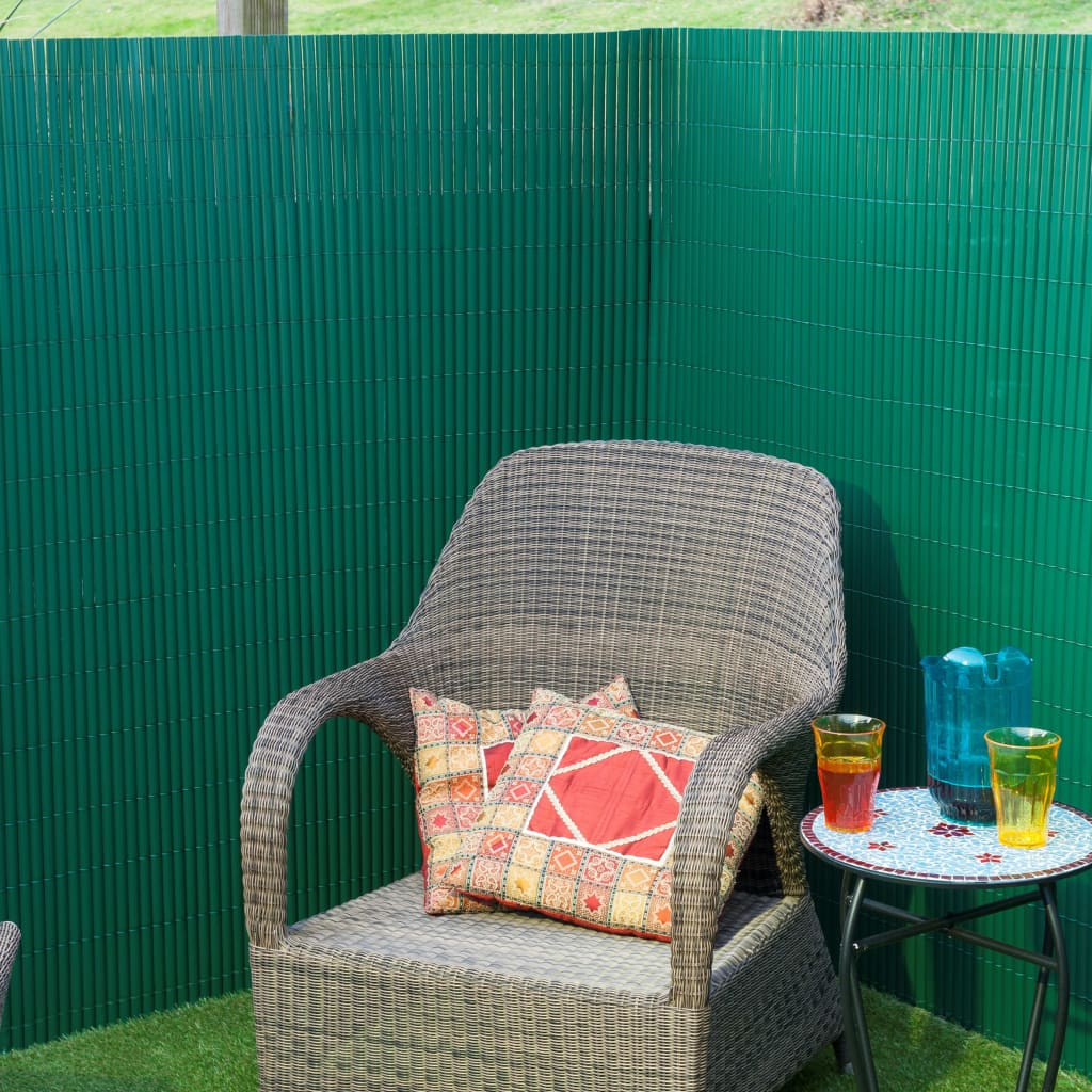 Καλαμωτή Περίφραξη PVC 150 x 500cm Πράσινη 10mm για Κήπο και Μπαλκόνι Καλαμωτή Περίφραξη PVC 150 x 500cm Πράσινη 10mm για Κήπο και Μπαλκόνι