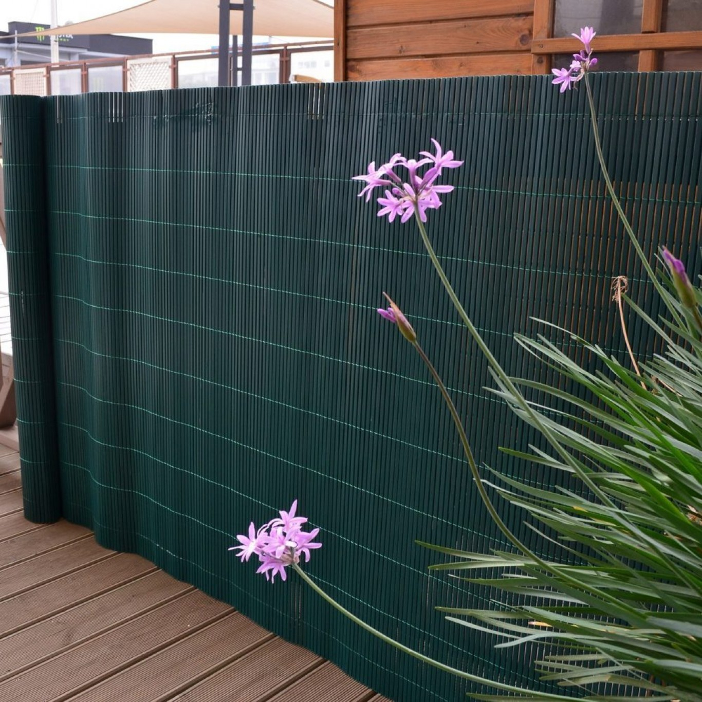 Καλαμωτή Περίφραξη PVC 150 x 500cm Πράσινη 10mm για Κήπο και Μπαλκόνι Καλαμωτή Περίφραξη PVC 150 x 500cm Πράσινη 10mm για Κήπο και Μπαλκόνι