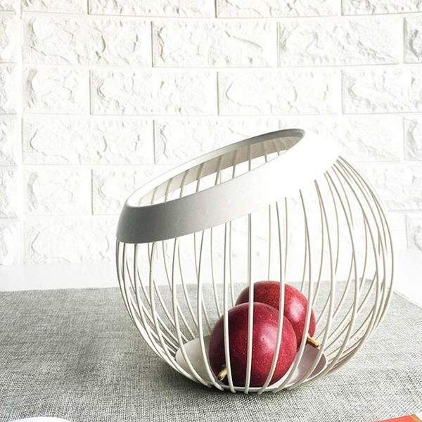 Καλάθι Φρούτων Μεταλλικό Φ20×18 εκ Minimal Λευκό Καλάθι Φρούτων Μεταλλικό Φ20×18 εκ Minimal Λευκό
