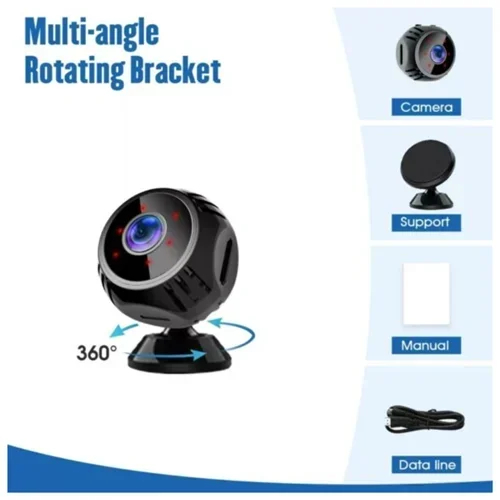 Κάμερα Παρακολούθησης Εσωτερικού Χώρου Wi-Fi 1080p Aerbes Μαύρη Κάμερα Παρακολούθησης Εσωτερικού Χώρου Wi-Fi 1080p Aerbes Μαύρη