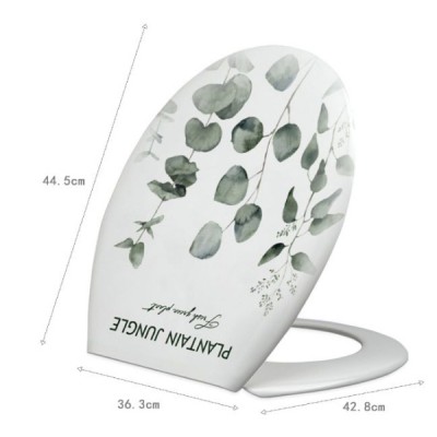 Καπάκι Λεκάνης Πλαστικό Με Σχέδιο Φύλλα 44.5x42.8x36.3cm Καπάκι Λεκάνης Πλαστικό Με Σχέδιο Φύλλα 44.5x42.8x36.3cm