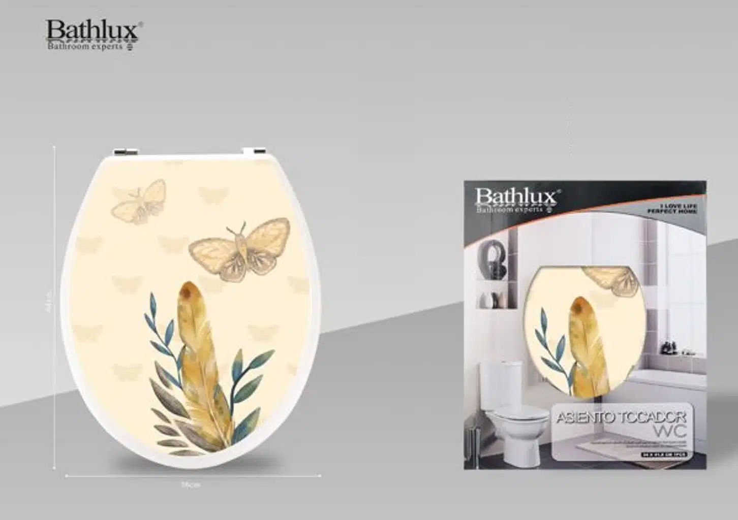Καπάκι Τουαλέτας Πλαστικό Πολύχρωμο Πεταλούδες Bathlux Bathlux Καπάκι Τουαλέτας Πλαστικό Πολύχρωμο Πεταλούδες Bathlux Bathlux