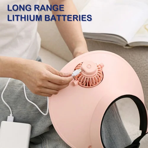 Καπέλο με Μίνι Επαναφορτιζόμενο Ανεμιστηράκι 26 x 25 x 9.5cm Καπέλο με Μίνι Επαναφορτιζόμενο Ανεμιστηράκι 26 x 25 x 9.5cm