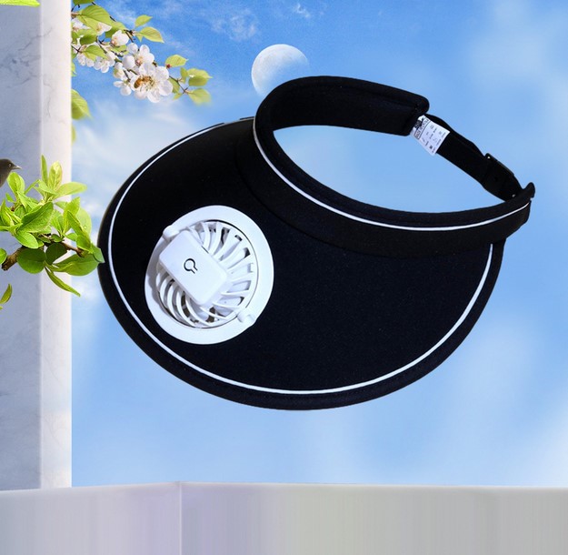 Καπέλο Visor με Επαναφορτιζόμενο Ανεμιστηράκι 3 Ταχυτήτων Καπέλο Visor με Επαναφορτιζόμενο Ανεμιστηράκι 3 Ταχυτήτων