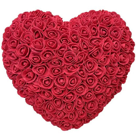 Καρδιά από Τεχνητά Κόκκινα Τριαντάφυλλα 23 cm - Homie Καρδιά από Τεχνητά Κόκκινα Τριαντάφυλλα 23 cm - Homie
