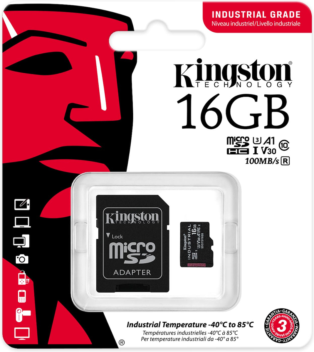 Κάρτα Μνήμης Kingston MICROSDXC 16GB CLASS 10 και Αντάπτορας SD Plus U1 80MB/s Κάρτα Μνήμης Kingston MICROSDXC 16GB CLASS 10 και Αντάπτορας SD Plus U1 80MB/s
