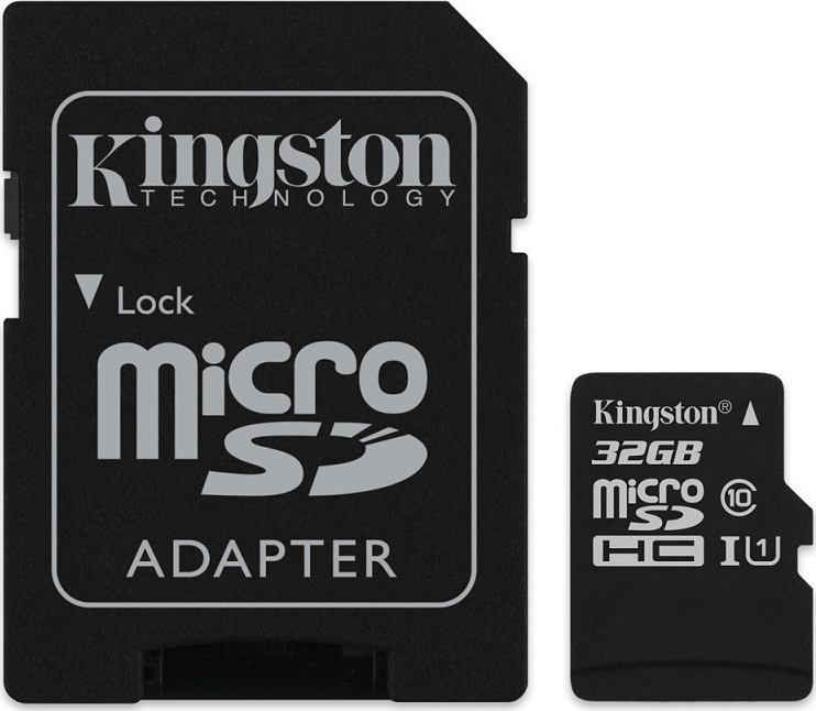 Κάρτα Μνήμης Kingston MICROSDXC 32GB CLASS 10 και Αντάπτορας SD Plus U1 80MB/s Κάρτα Μνήμης Kingston MICROSDXC 32GB CLASS 10 και Αντάπτορας SD Plus U1 80MB/s